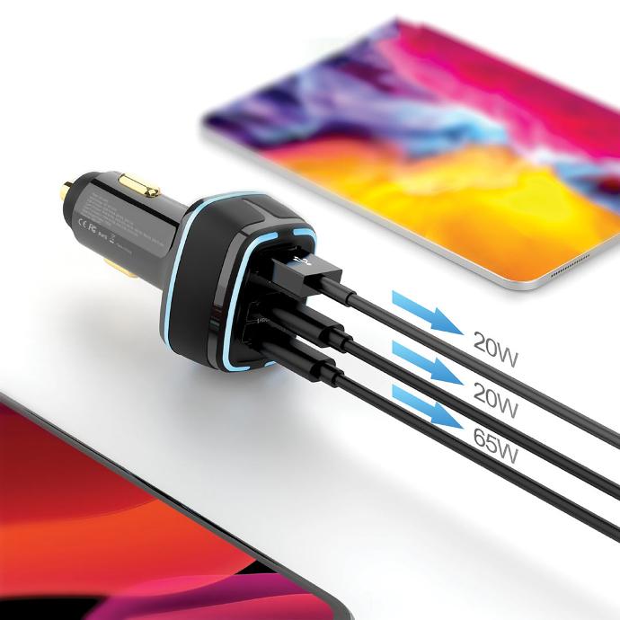 105W Dual PD Multi-Port Quick Charge Car Charger