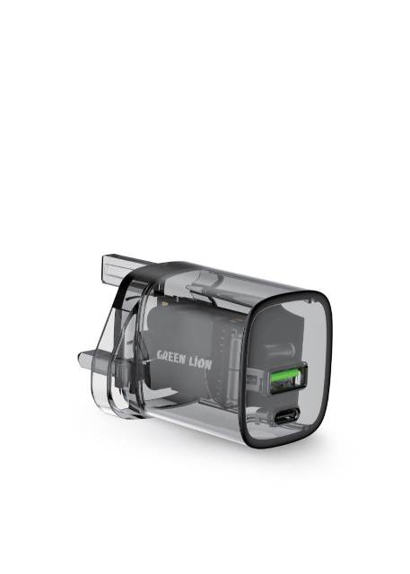 Green Lion Transparent Wall Charger 33W - USB A & C
