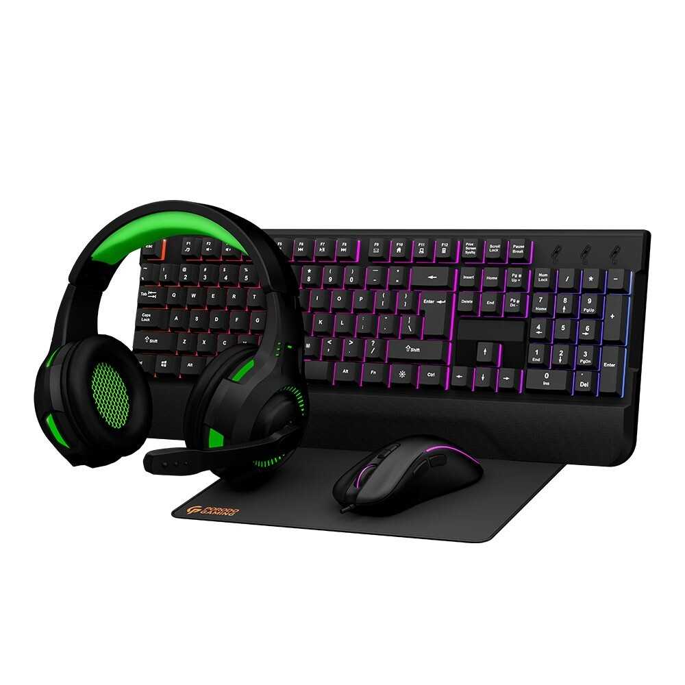 Gaming Set 4-in-1(Keyboard, Mousepad, Mouse, Headphone)
