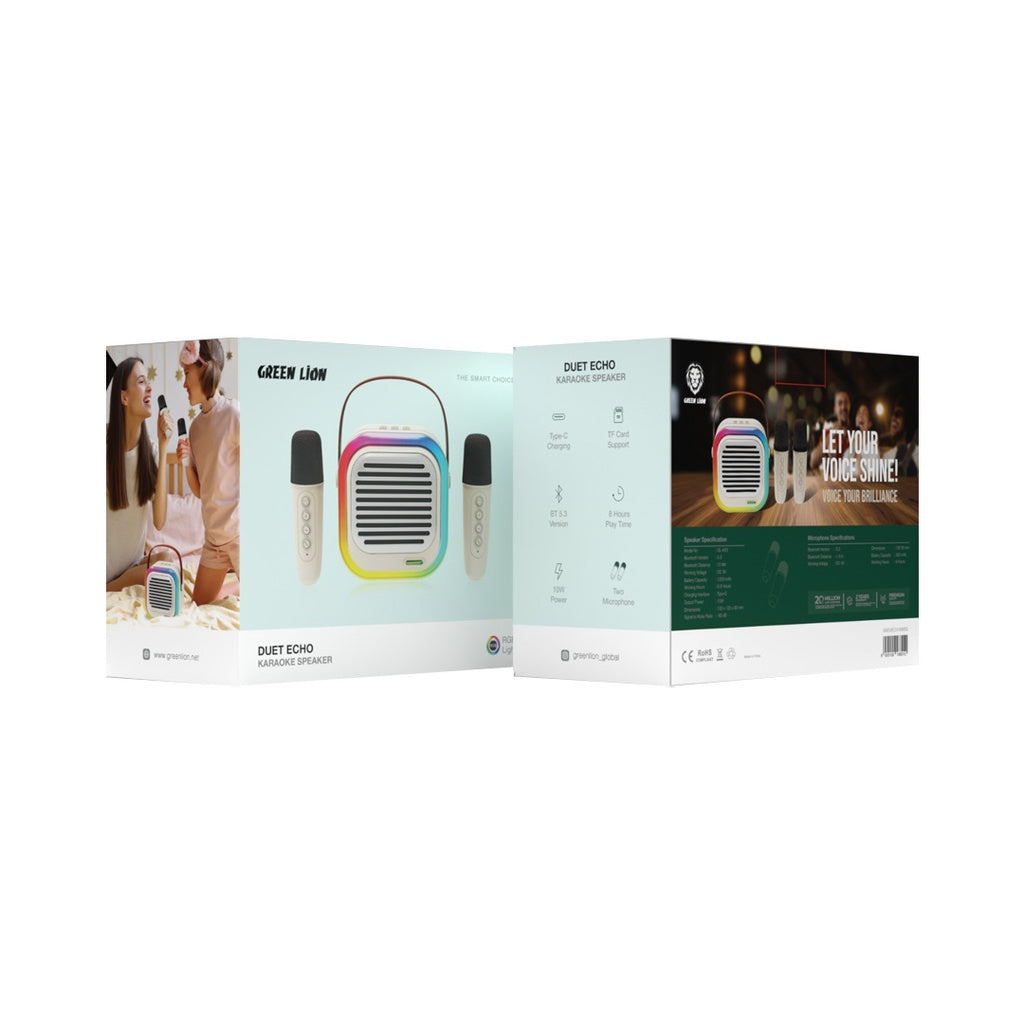 Green Lion Duet Echo Karaoke Speaker - Beige