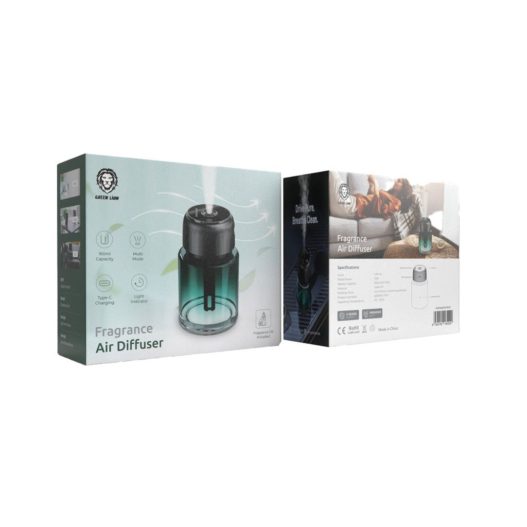 Green Lion Fragrance Air Diffuser - Green Bottle