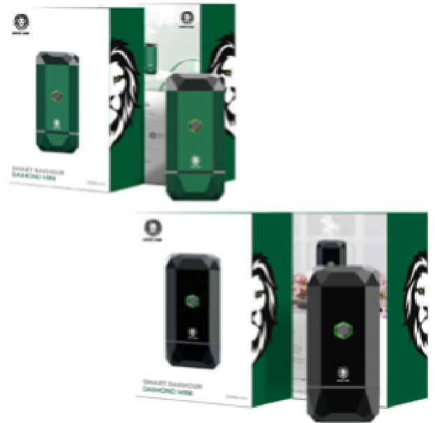 Green Lion Smart Diamond Mini Bakhour - Green - 2500mAh