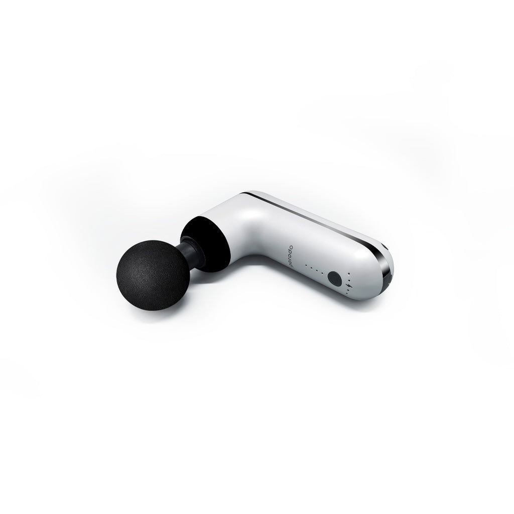 Porodo Lifestyle 12V Varying Speed Mini Massage Gun With USB-C Port 2000mAh - White